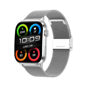 WiWU SW08 Smartwatch – 1.95″ AMOLED | Bluetooth Calling | 100+ Sports Modes | 1 Year Warranty